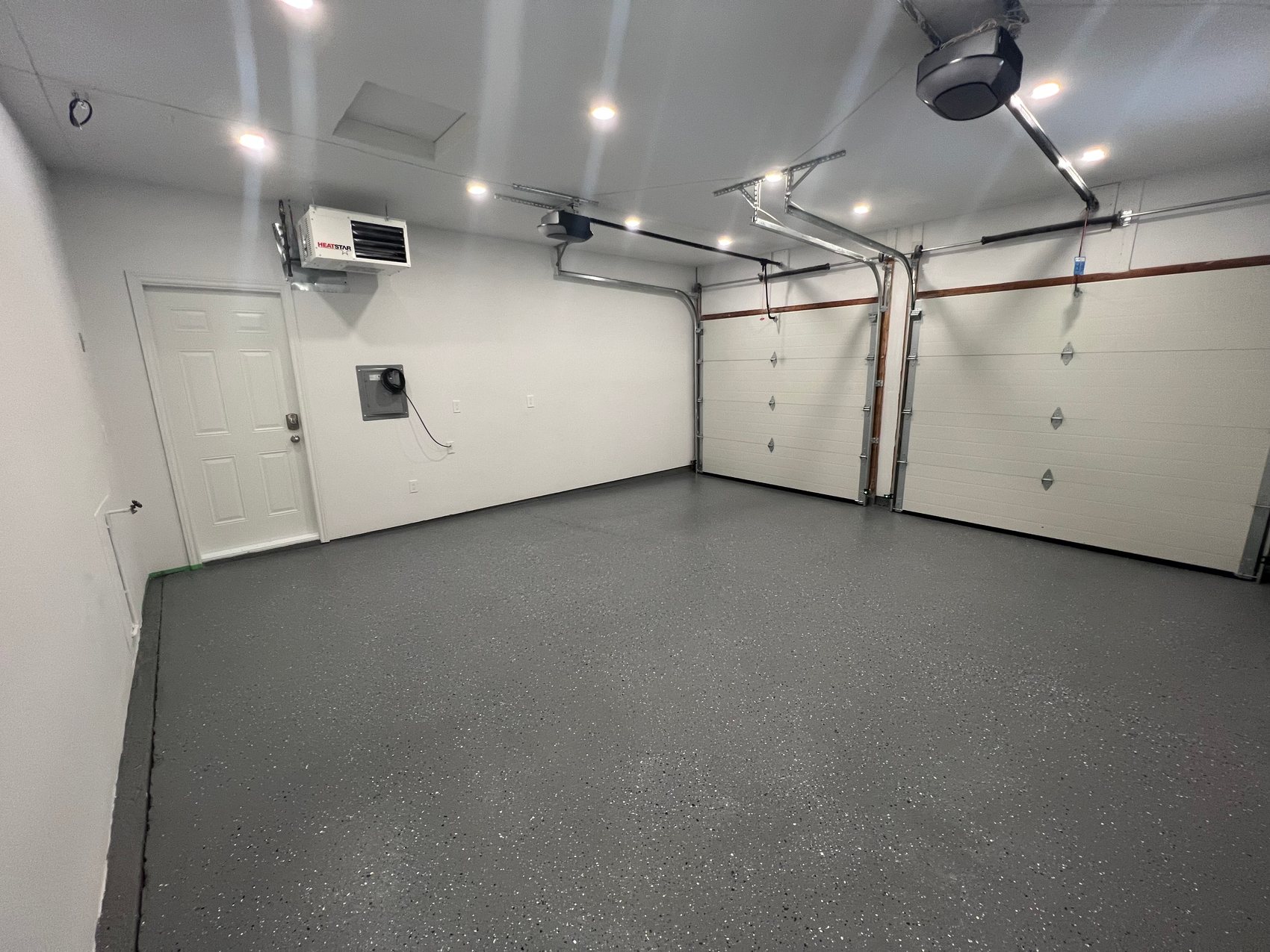 Insulated & coated - Drywall · Lighting · Epoxy floor